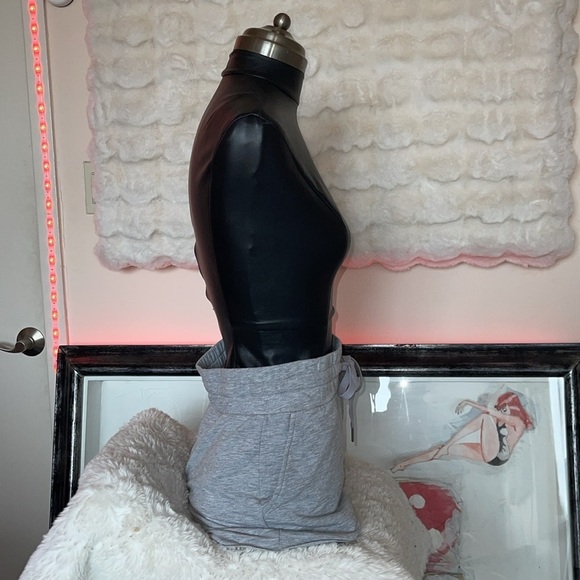 Gray Drawstring Mini Skirt - Picture 7 of 11